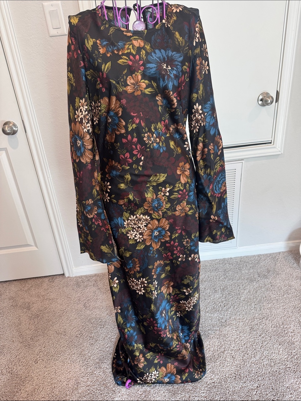 Veronica Beard Gemma floral silk-blend maxi dress 6